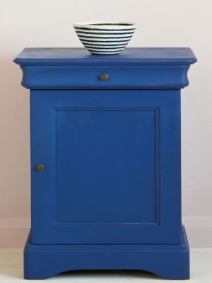 Voorbeelden van Annie Sloan blauwe kleuren op meubels