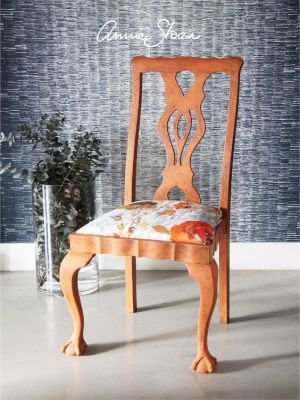 Voorbeelden van Annie Sloan oranje kleuren op meubels