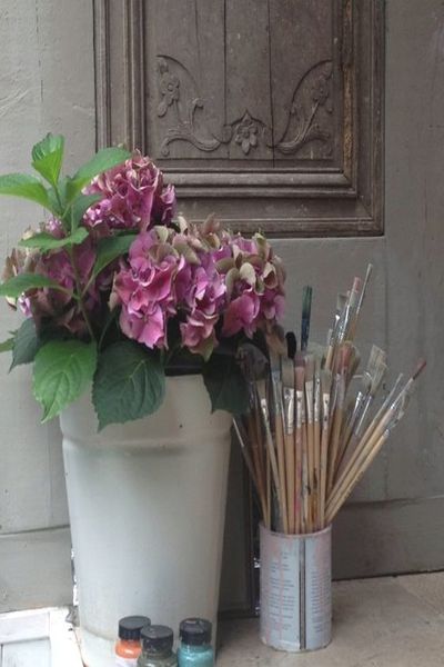 Annie Sloan Chalk Paint French Linen voorbeeld