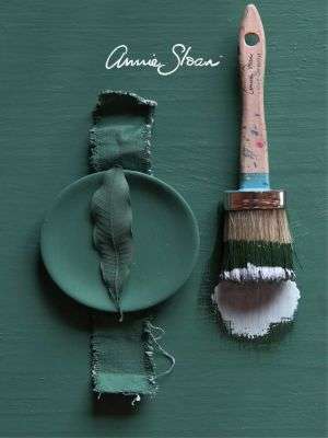 Voorbeelden van Annie Sloan groene kleuren op meubels